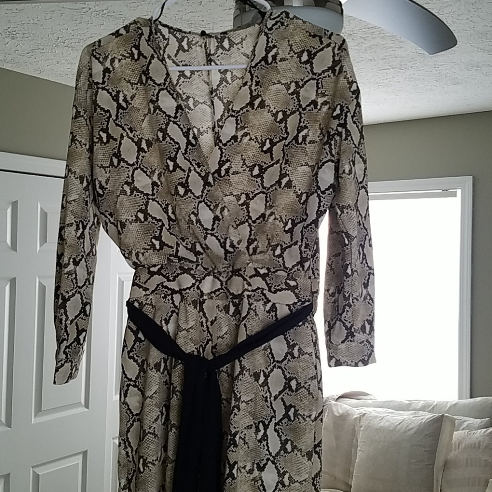 Zara Basic Python Print Jumpsuit Nwot - image 1